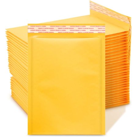 Kraft Bubble Mailers, 10x12 tum 25 Pack Försändelse Kuvert Mailers