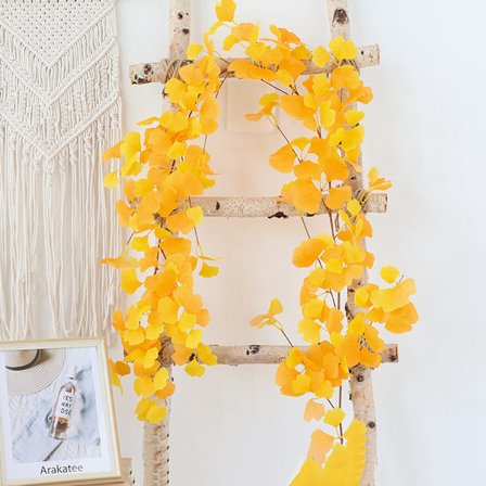 Simuleret Ginkgo blad dekoration blade falske blade plastik