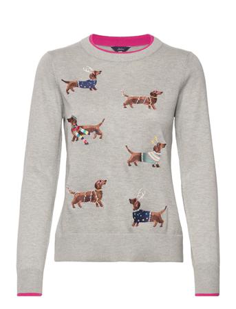 Mariella Festive Pullover Grå Joules