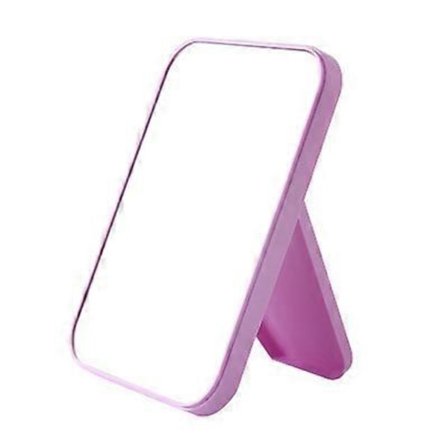 Högdefinitions hopfällbar sminkspegel, portabel, sminkspegel fyrkantig, studenter sovsal skrivbord liten spegel.-Stor (20*14cm)-Lila