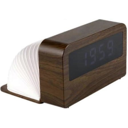 Bordur foldbart LED sengelampe træ sengelampe til soveværelse farverig sengelampe natlys boligdekoration studerende kontor (træstruktur)