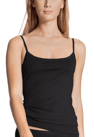 Calida Natural Comfort Spaghetti Linne 11075 Linnen Dam Svart XXS