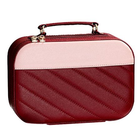 Nett kjendis kosmetikkveske kvinnelig bærbar stor kapasitet bærbar kosmetikkveske, laget av PVC