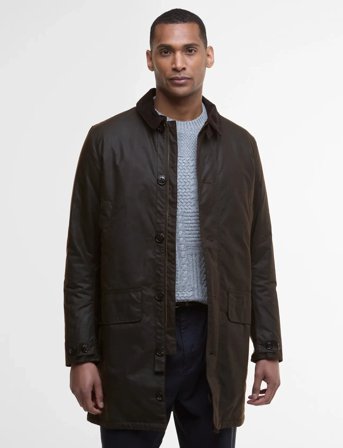 Barbour Barbour Wax Mac - Brown - M