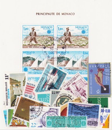 Post/frimærker - Frimærkepakke - Stemplet