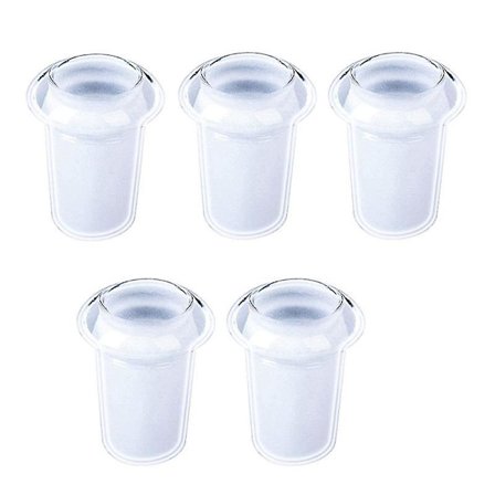 5 stk. Essentiel Adapter Kompakt Klar 18mm Han til 14mm Hun Glas Adapter