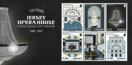 Jersey - Jersey Opera House 125 år - Postfrisk miniark