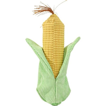 Mais valpebitteleke - Plysj hundeleke med pipelyd for tannlindring, interaktiv og holdbar løsning mot kjedsomhet for valper