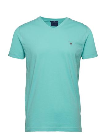 Original Slim V-Neck T-Shirt T-shirts Short-sleeved Grønn GANT