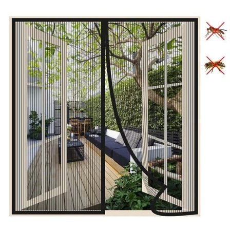 Myggnät Fönster Magnetiskt – Insektsnät med Självstängning & Tejp