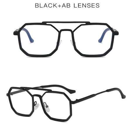 2022 Polygon Punk Solglasögon Män Kvinnor Märke Vintage Solglasögon Metall Steampunk Stil Mode Oculos de sol UV400