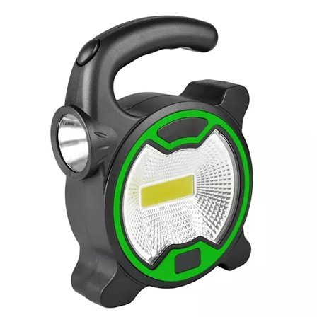 Erittäin kirkas 1 kpl LED COB -retkeilylyhty - kannettava AA-paristokäyttöinen valonheitin sivutaskulampulla - mattapintainen, ≤150 lumenia