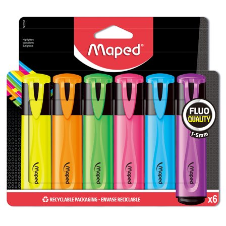 Maped Överstrykningspennor 6-pack