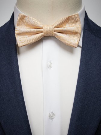 John Henric Men's Hellbeige Paisley Fliege Size Pre-tied