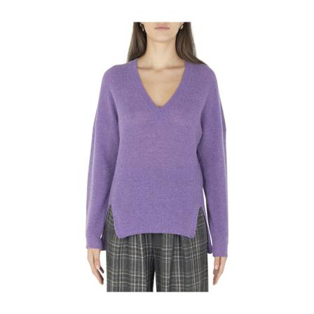 Manila Grace V-neck Strik Lilla, Dame Striktrøjer