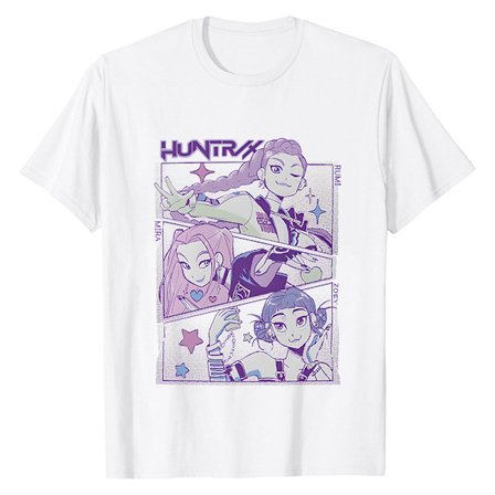 KPOP Demon Hunter Trykket Topp Kort Ermet T-skjorte for Barn Voksen