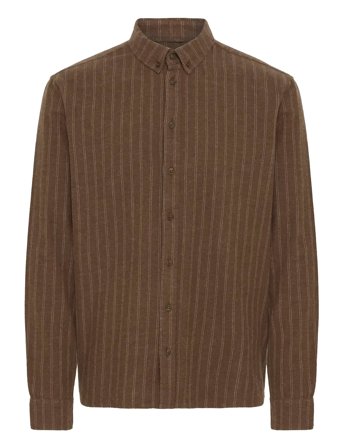 Bhandreas Shirt Stripe Brown Blend
