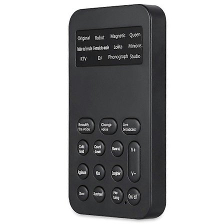 Röstförvrängare Handhållen Mikrofon Röstförvrängare med Ljud Multifunktionell Effektmaskin för Telefon