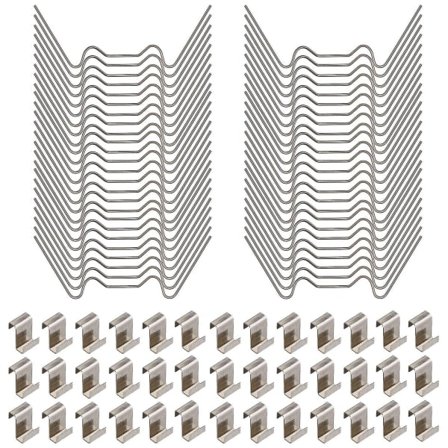100 stk. reparationssæt til drivhus, glaspanel i rustfrit stål til drivhus