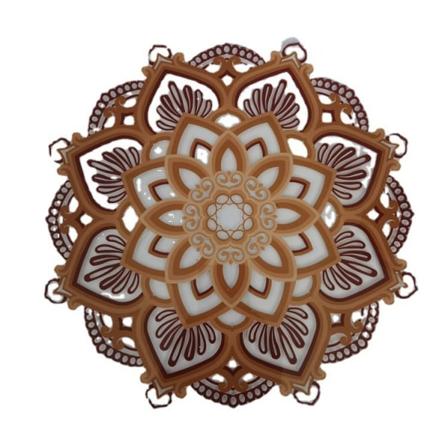 LED nattlys for yogarom, moderne veggdekor 7 farger Ch