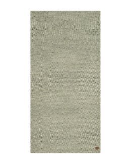 Garnmatta Gåsöga Grön - 75x200 cm - KM Carpets