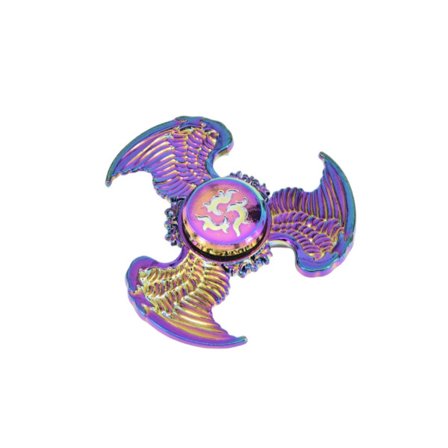 Dragon Wings Eye Tri Fidget Spinner Metall Hånd Spinner Lavt Støy Høy Hastighet Fokus Leke med Selvsmørende Stållager