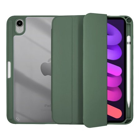 Stilig deksel for iPad Air 4/5 10.9" Midnattsgrønn Transparent Hard