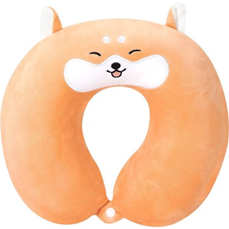 U-formad nackkudde i minnesskum för barn med spänne