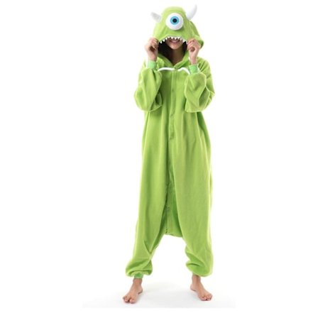 Monsters Inc Mike Wazowski Voksen Onesie - Tegneseriefigur Pyjamasdress[YDE]