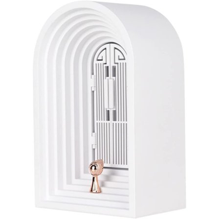 Mini Bluetooth Højttaler Med Bordlampe - Bærbar - Lille Højttaler - Dæmpbar LED Afspilning, 1200mah Hvid