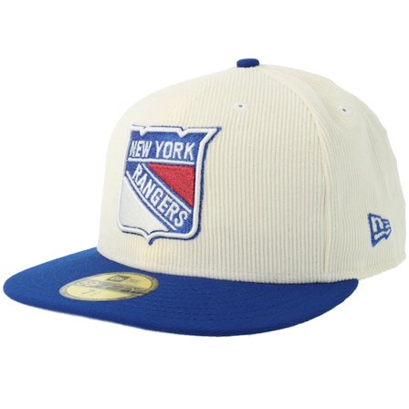 New Era - NHL Beige fitted Cap - "Hatstore Exclusive x New York Rangers 59FIFTY Chrome/Blue Fitted " @ Hatstore