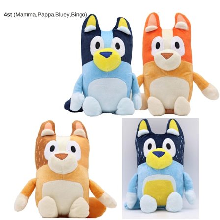 Bluey Bingo Familie Figur Plys Hund Plyslegetøj Børnelegetøj