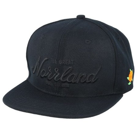 SQRTN - Svart snapback Keps - Great Norrland All Black Snapback @ Hatstore