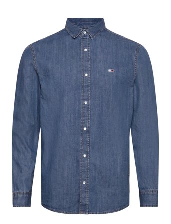 Rglr Fit Shirt Mid Blue Blue Tommy Jeans