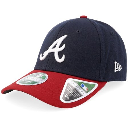 New Era - MLB Blau flexfit Cap - Atlanta Braves MLB Player Replica M-Crown 39THIRTY Navy/Red Flexfit @ Hatstore