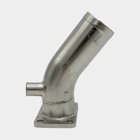 Uitlaatspruitstuk, RVS, voor Yanmar 2GM, 2YM, 3GM, 3HM, 3YM