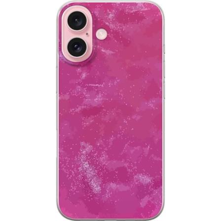 Apple iPhone 16 Läpinäkyvä kuori Vaaleanpunainen