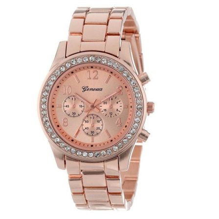 Armbandsur Dam RoseGold/Diamant