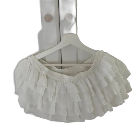 Vit volangkjol från Monki