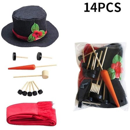 Joulu lumiukko koristelu setti lumiukko teko setti talvijuhlat