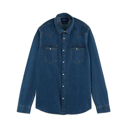 Scotch & Soda Shirts Blå, Herre Skjorter