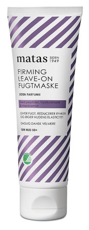 3 for 2 - Matas Striber Firming Leave-On Fugtmaske Uden Parfume 80 ml, Skincare, Masker, Fugtmasker