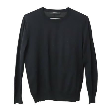 Givenchy Pre-owned Mesh-Back Trui in Cotton , Zwart , Heren , Maat: L