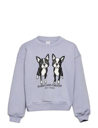 Sweater Love Placement Print Blue Lindex