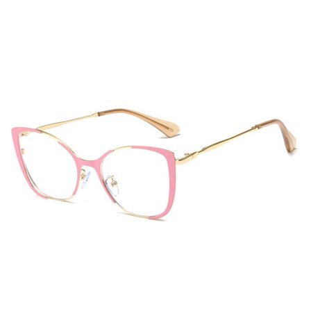 Anti-Blue Light Glasögon Runda Glasögon ROSA