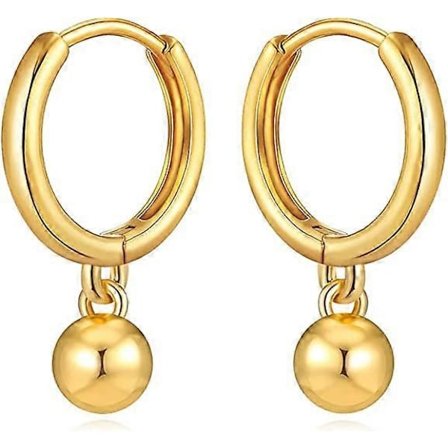 Øreringe til kvinder Guld Dingle Drop Guldfyldt Fin Lille Simpel Hypoallergen Smykke