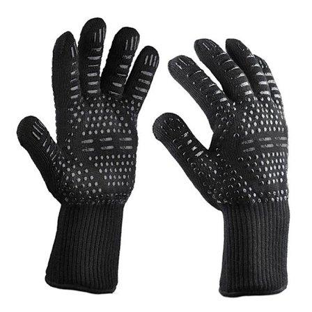 Lämmönkestävät hanskat Uunin hanskat Jopa 800°C Universaalit uunin hanskat Lämmönkestävät