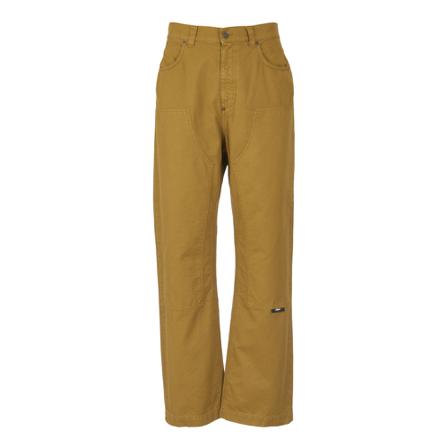 Msgm, Wide Trousers Geel, Heren, Maat:M