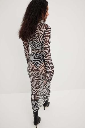 NA-KD Party Robe mi-longue en maille - Robes de fête - Multicolore - X-Small