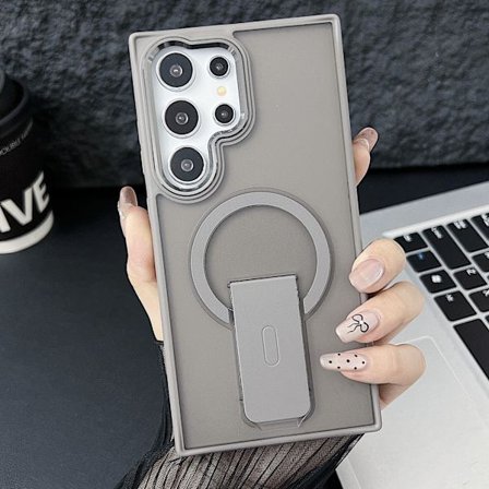 Samsung Galaxy S25 Ultra telefondeksel, matt anti-fall (grå)